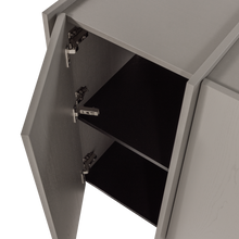 Laden Sie das Bild in den Galerie-Viewer, BROCK SIDEBOARD 200 CM ASH VENEER WARM GREY [fsc]