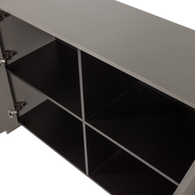 Laden Sie das Bild in den Galerie-Viewer, BROCK SIDEBOARD 200 CM ASH VENEER WARM GREY [fsc]