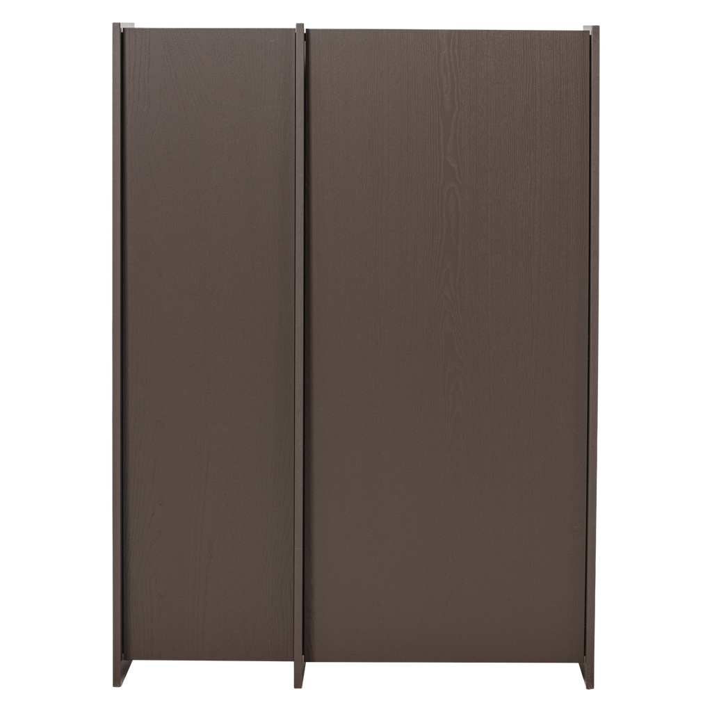 BROCK 2-DOORS CABINET ASH VENEER MID BROWN [fsc]
