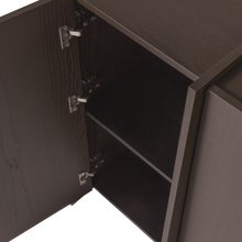 Laden Sie das Bild in den Galerie-Viewer, BROCK 2-DOORS CABINET ASH VENEER MID BROWN [fsc]