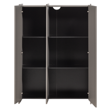 Laden Sie das Bild in den Galerie-Viewer, BROCK 2-DOORS CABINET ASH VENEER WARM GREY [fsc]
