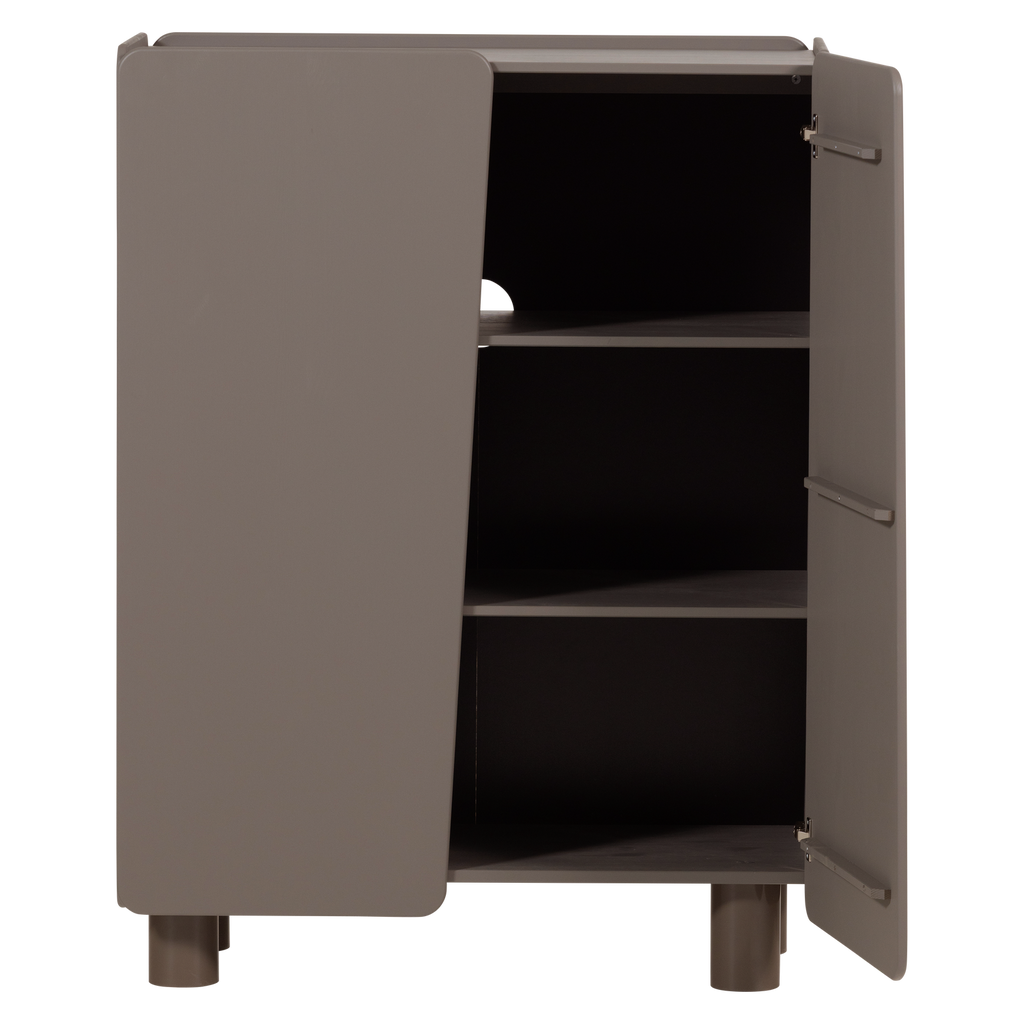 ROOT 2-DOORS CABINET PINE TRUFFLE BROWN [fsc]