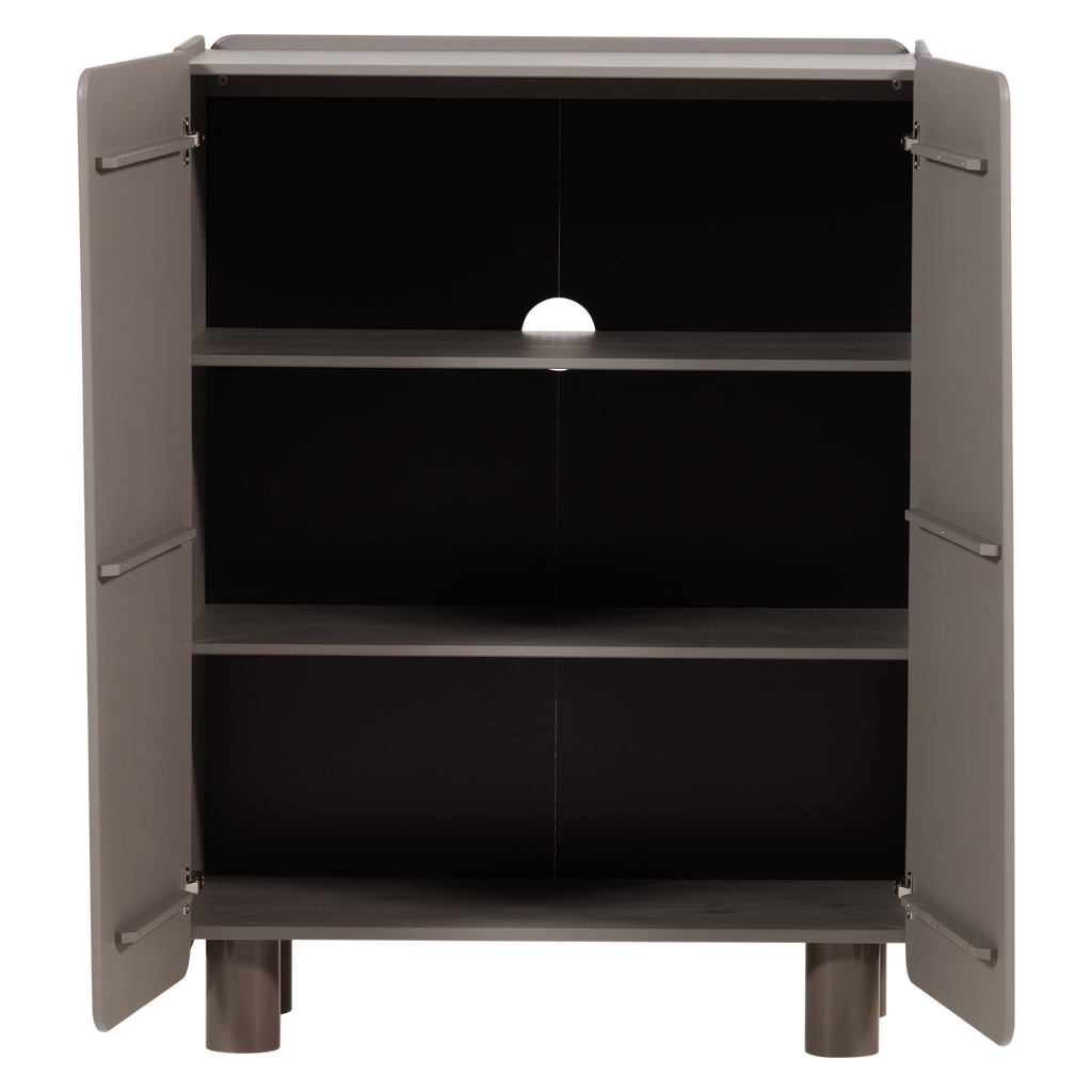 ROOT 2-DOORS CABINET PINE TRUFFLE BROWN [fsc]
