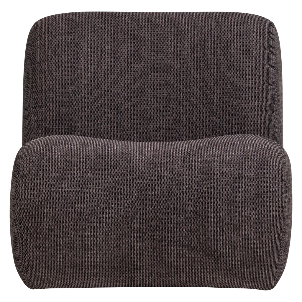NOMU ARMCHAIR COARSE CHENILLE ANTHRACITE [fsc]