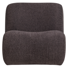 Laden Sie das Bild in den Galerie-Viewer, NOMU ARMCHAIR COARSE CHENILLE ANTHRACITE [fsc]