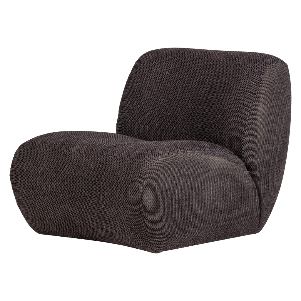 NOMU ARMCHAIR COARSE CHENILLE ANTHRACITE [fsc]