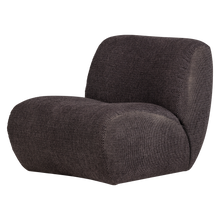 Laden Sie das Bild in den Galerie-Viewer, NOMU ARMCHAIR COARSE CHENILLE ANTHRACITE [fsc]