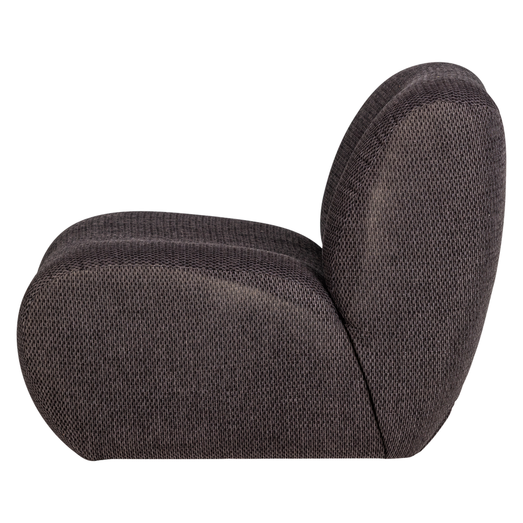 NOMU ARMCHAIR COARSE CHENILLE ANTHRACITE [fsc]