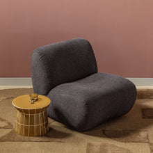 Laden Sie das Bild in den Galerie-Viewer, NOMU ARMCHAIR COARSE CHENILLE ANTHRACITE [fsc]