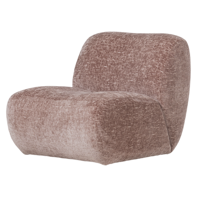 NOMU ARMCHAIR CRAQUELE VELVET LIGHT PINK [fsc]