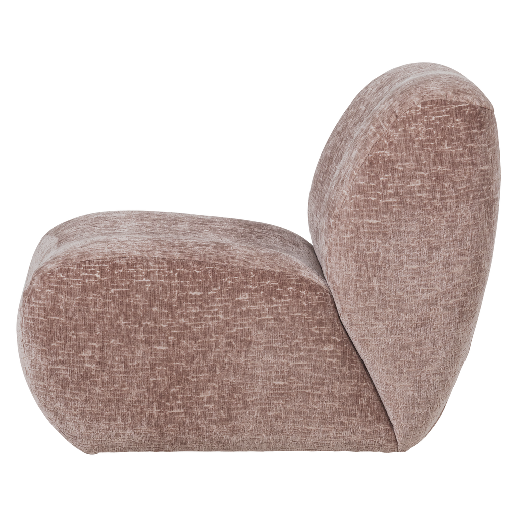 NOMU ARMCHAIR CRAQUELE VELVET LIGHT PINK [fsc]