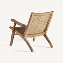 Load image into Gallery viewer, Teak and rope Armchair