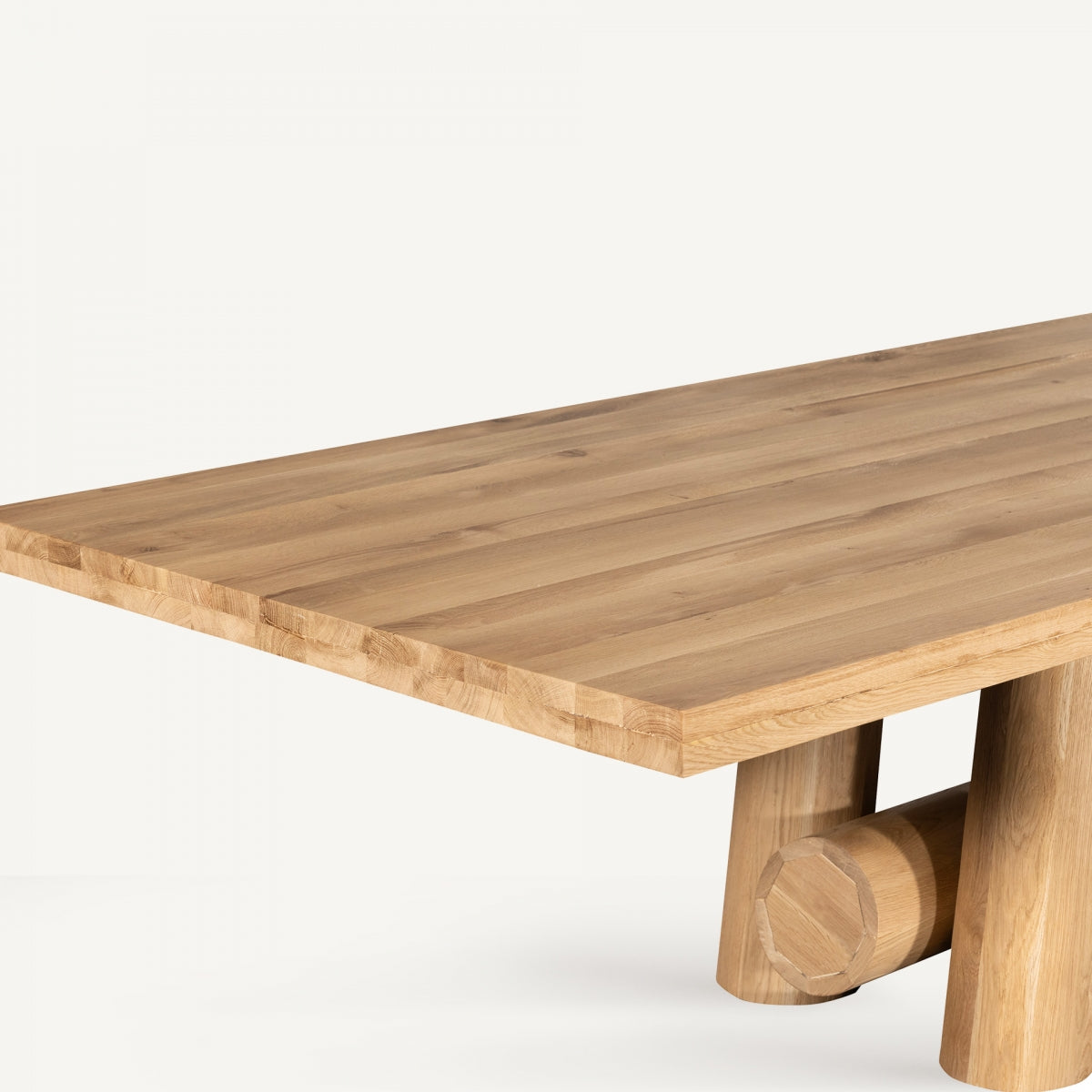 6M OAK WOOD DINING TABLE