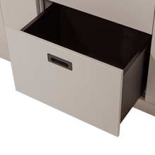 Load image into Gallery viewer, SLIDE BARN CABINET ROUGH SAWN PINE DUST [fsc]