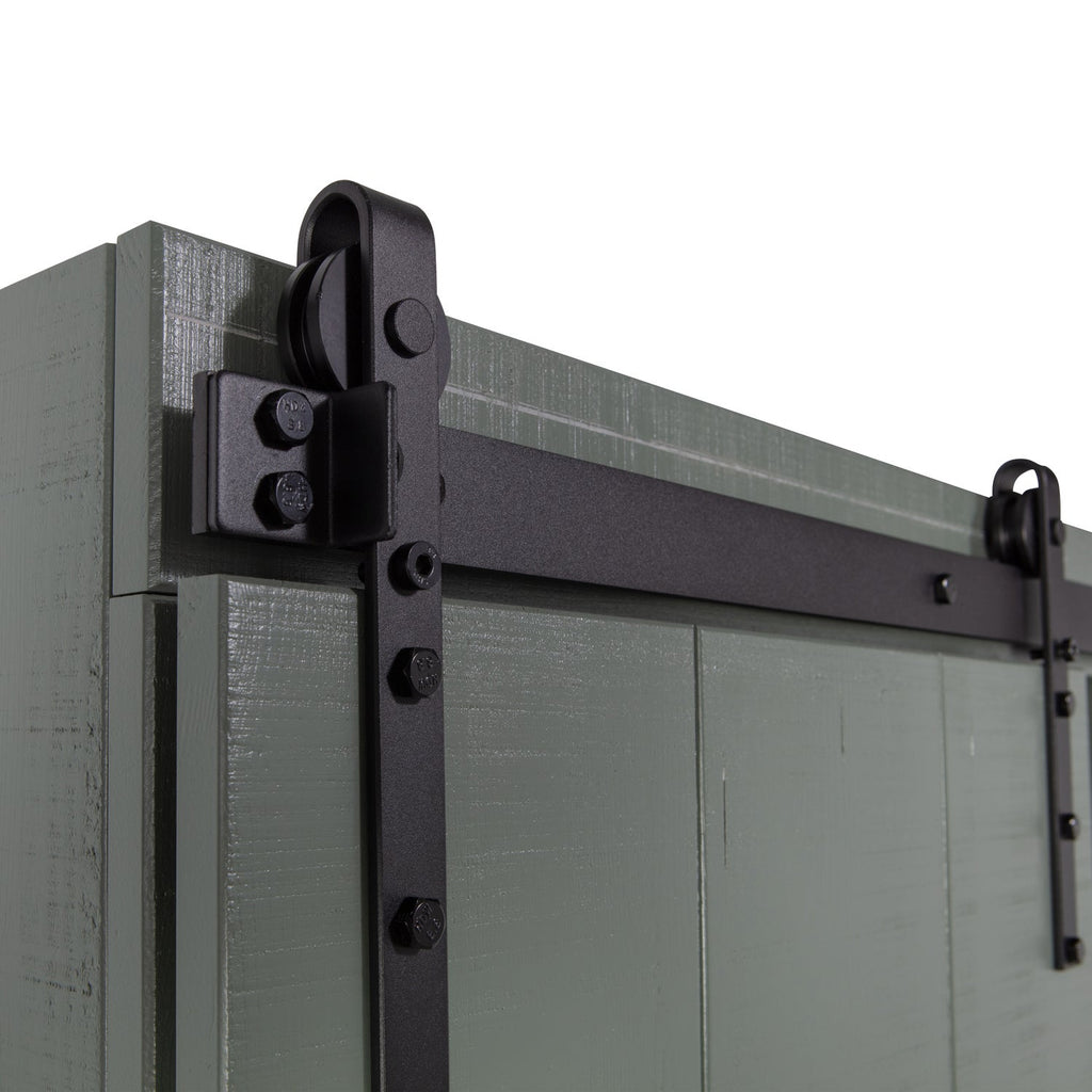 SLIDE BARN CABINET ROUGH SAWN PINE SOAP [fsc]