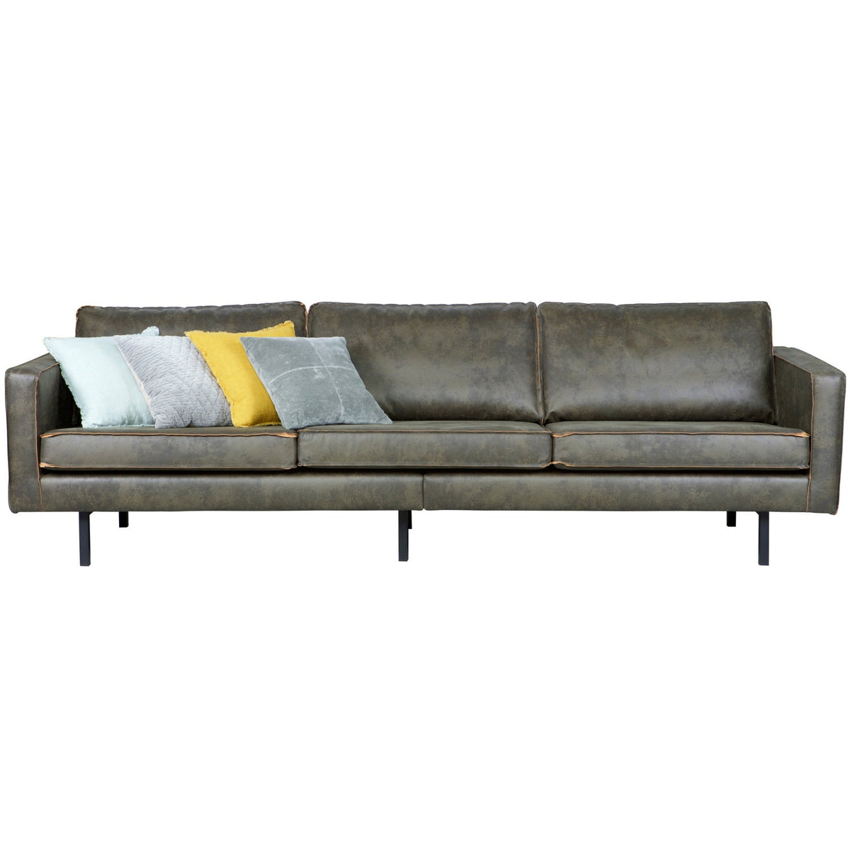 RODEO 3-SEATER SOFA ECO LEATHER ARMY