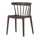 BLISS GARDEN CHAIR WITH BARS PLASTIC PURPLE/BROWN