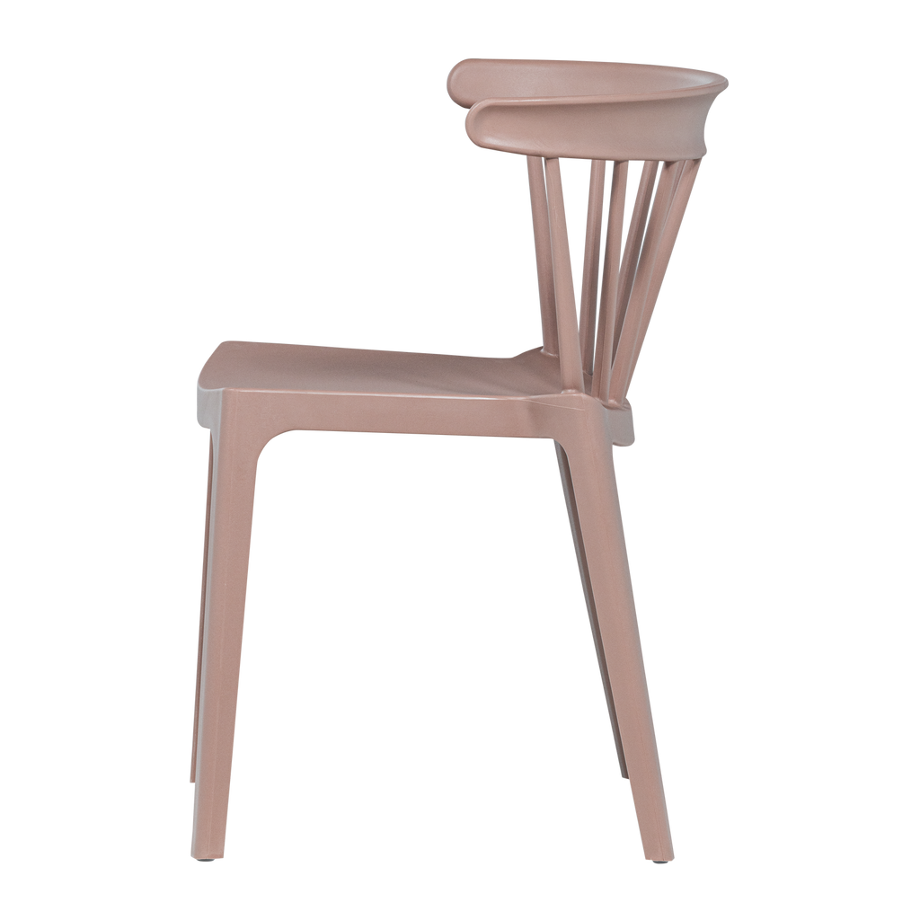 BLISS GARDEN CHAIR WITH BARS PLASTIC SALMON PINK
