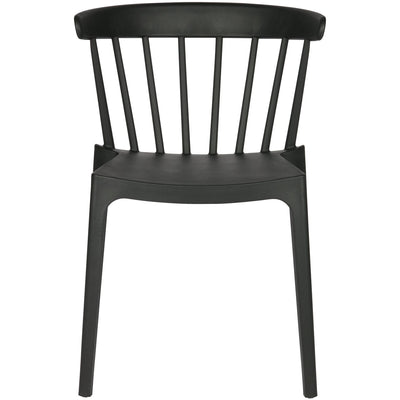 BLISS GARDEN CHAIR WITH BARS PLASTIC BLACK