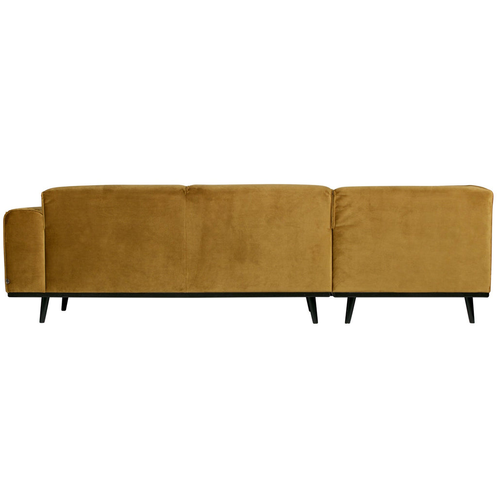 STATEMENT CORNER SOFA LEFT VELVET HONEY YELLOW