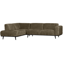 Laden Sie das Bild in den Galerie-Viewer, STATEMENT CORNER SOFA LEFT STRUCTURE VELVET BONSAI