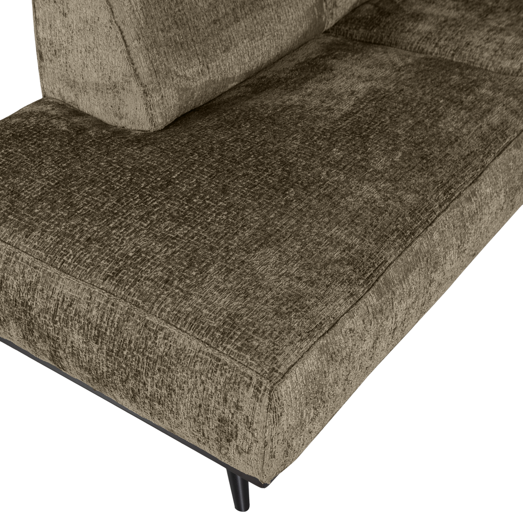 STATEMENT CORNER SOFA LEFT STRUCTURE VELVET BONSAI