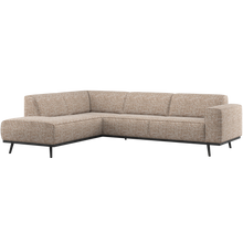 Laden Sie das Bild in den Galerie-Viewer, STATEMENT CORNER SOFA LEFT LIGHT BROWN MELANGE