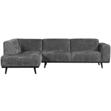 Laden Sie das Bild in den Galerie-Viewer, STATEMENT CORNER SOFA LEFT STRUCTURE VELVET MOUNTAIN