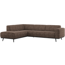 Laden Sie das Bild in den Galerie-Viewer, STATEMENT CORNER SOFA LEFT BROWN MELANGE