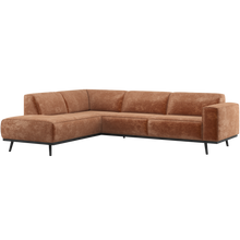 Laden Sie das Bild in den Galerie-Viewer, STATEMENT CORNER SOFA LEFT CHENILLE VELVET TERRA