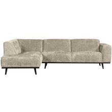 Laden Sie das Bild in den Galerie-Viewer, STATEMENT CORNER SOFA LEFT STRUCTURE VELVET WHEATFIELD