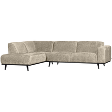 Laden Sie das Bild in den Galerie-Viewer, STATEMENT CORNER SOFA LEFT STRUCTURE VELVET WHEATFIELD