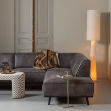 Laden Sie das Bild in den Galerie-Viewer, STATEMENT CORNER SOFA RIGHT ECO LEATHER DARK GREY