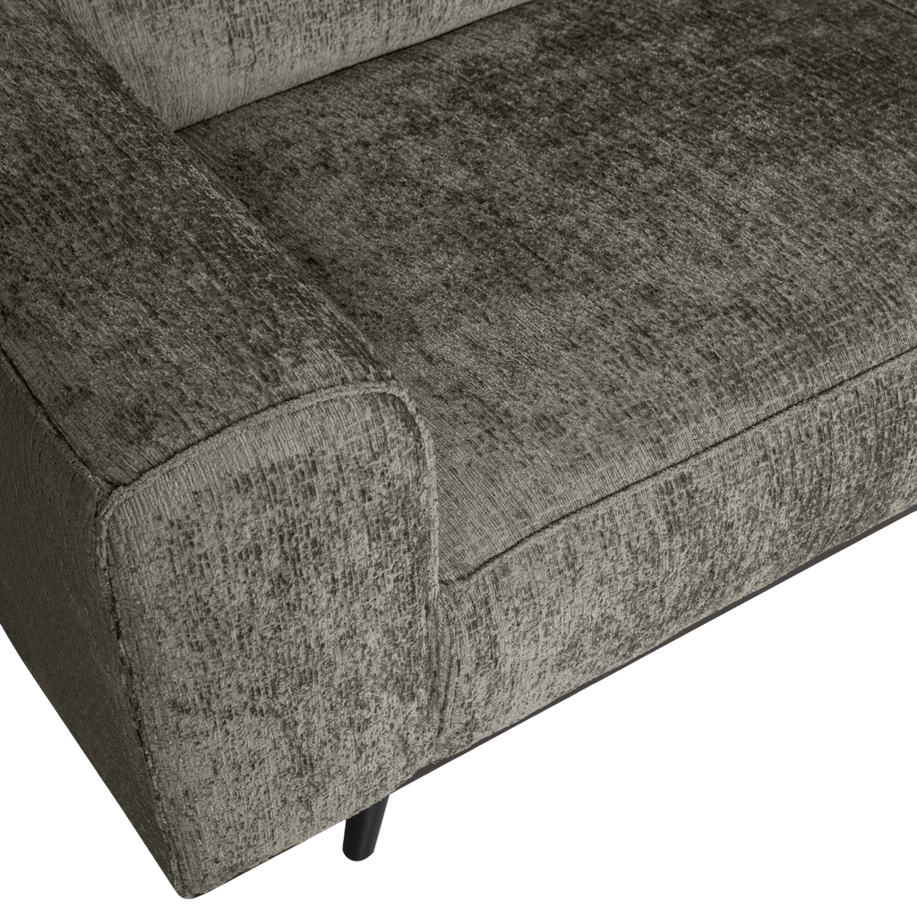 STATEMENT CORNER SOFA RIGHT STRUCTURE VELVET FROST