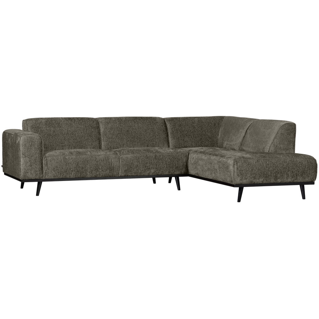 STATEMENT CORNER SOFA RIGHT STRUCTURE VELVET FROST