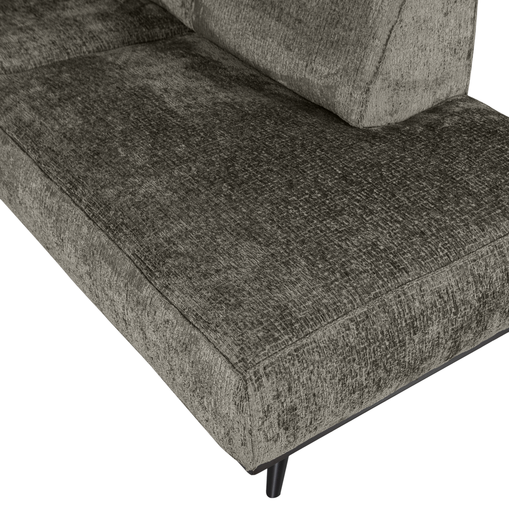 STATEMENT CORNER SOFA RIGHT STRUCTURE VELVET FROST