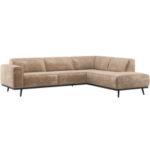 Carica l'immagine nel visualizzatore di Gallery, STATEMENT CORNER SOFA RIGHT CHENILLE VELVET TAUPE