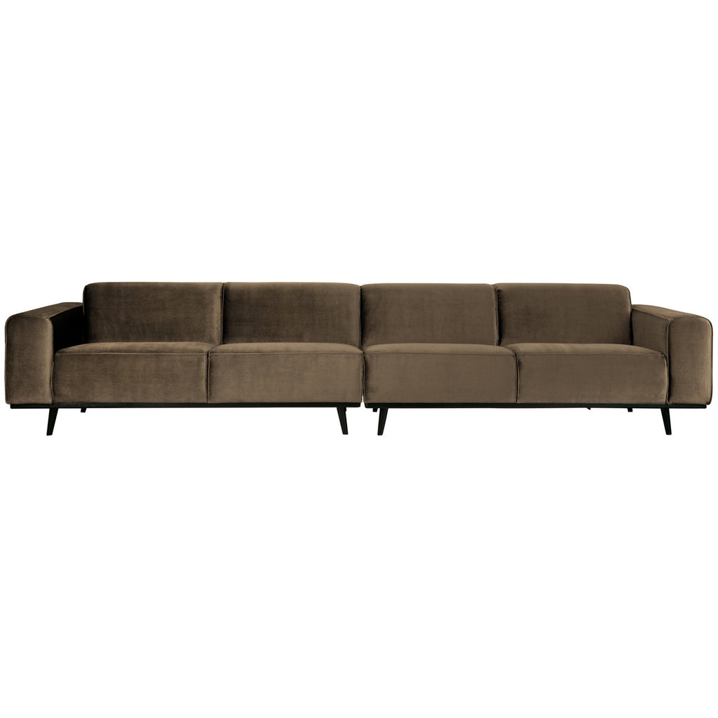STATEMENT 4-SEATER SOFA XL 372 CM VELVET TAUPE