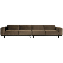 Laden Sie das Bild in den Galerie-Viewer, STATEMENT 4-SEATER SOFA XL 372 CM VELVET TAUPE