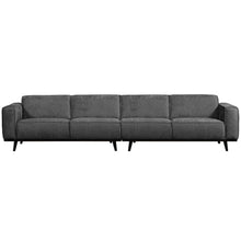 Laden Sie das Bild in den Galerie-Viewer, STATEMENT 4-SEATER SOFA XL 372 CM STRUCTURE VELVET MOUNTAIN