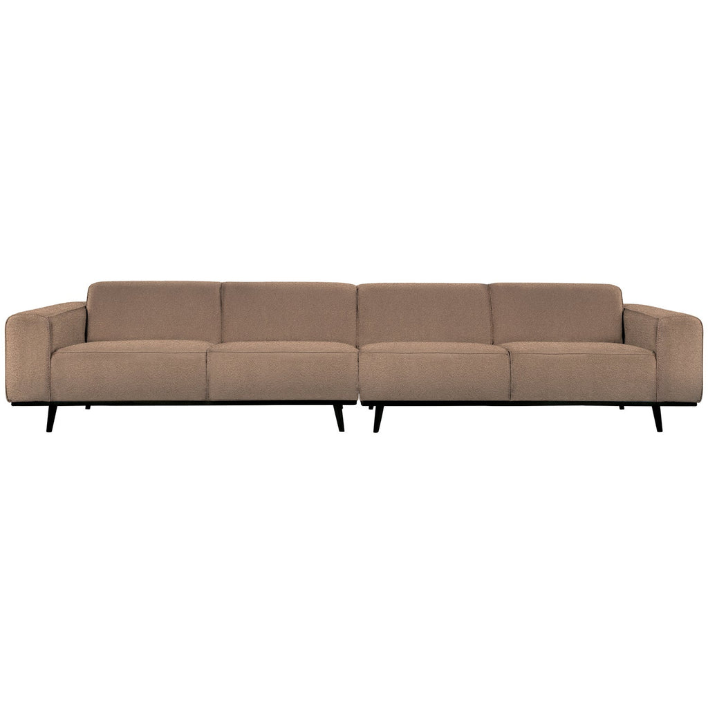 STATEMENT 4-SEATER SOFA XL 372 CM BOUCLE NOUGAT
