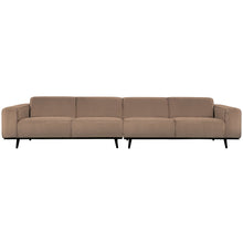 Laden Sie das Bild in den Galerie-Viewer, STATEMENT 4-SEATER SOFA XL 372 CM BOUCLE NOUGAT