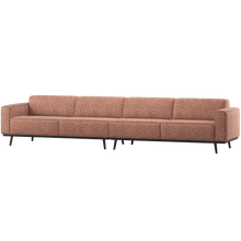Laden Sie das Bild in den Galerie-Viewer, STATEMENT 4-SEATER SOFA XL 372 CM TERRA MELANGE