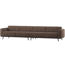 Laden Sie das Bild in den Galerie-Viewer, STATEMENT 4-SEATER SOFA XL 372 CM BROWN MELANGE