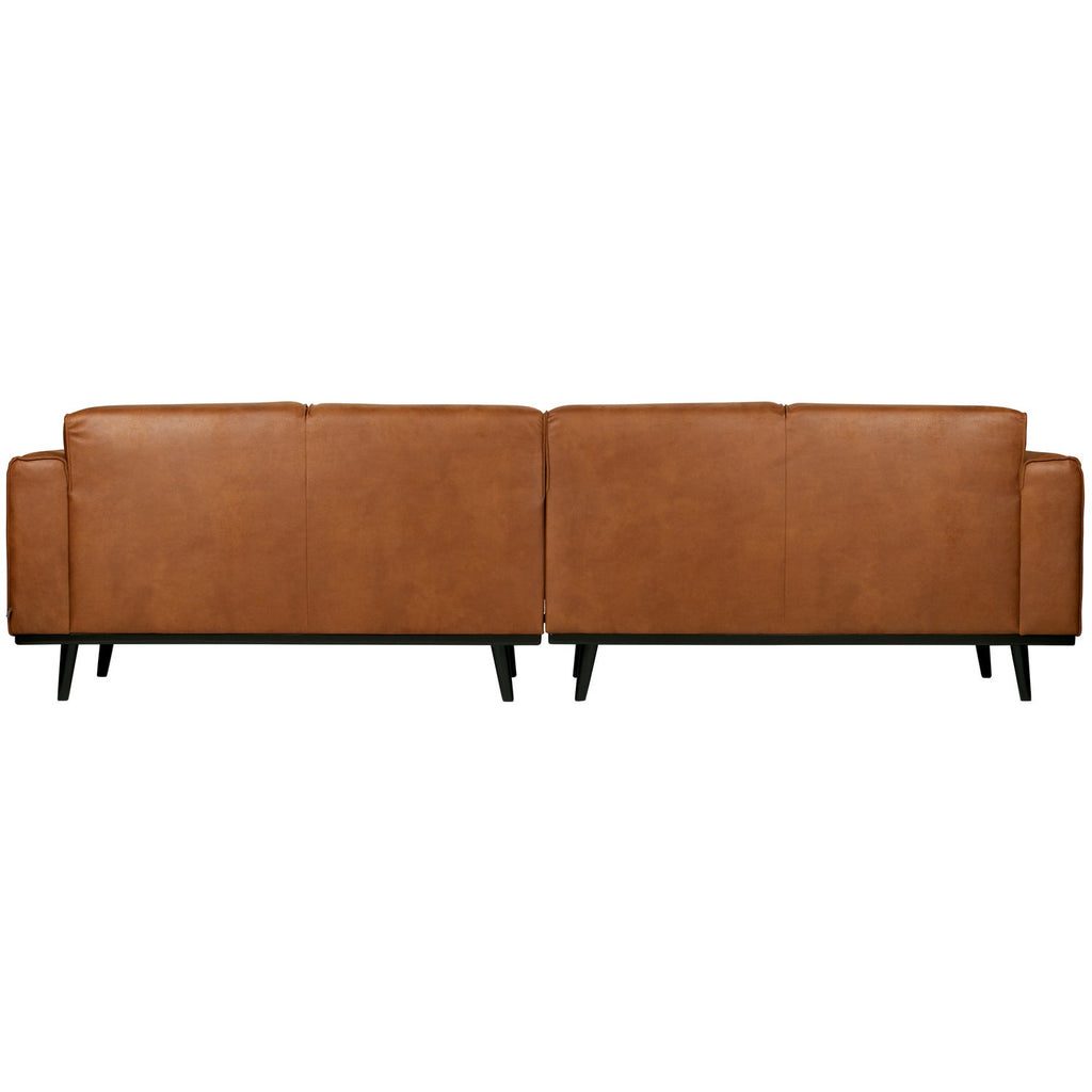 STATEMENT 4-SEATER SOFA 280 CM ECO LEATHER COGNAC