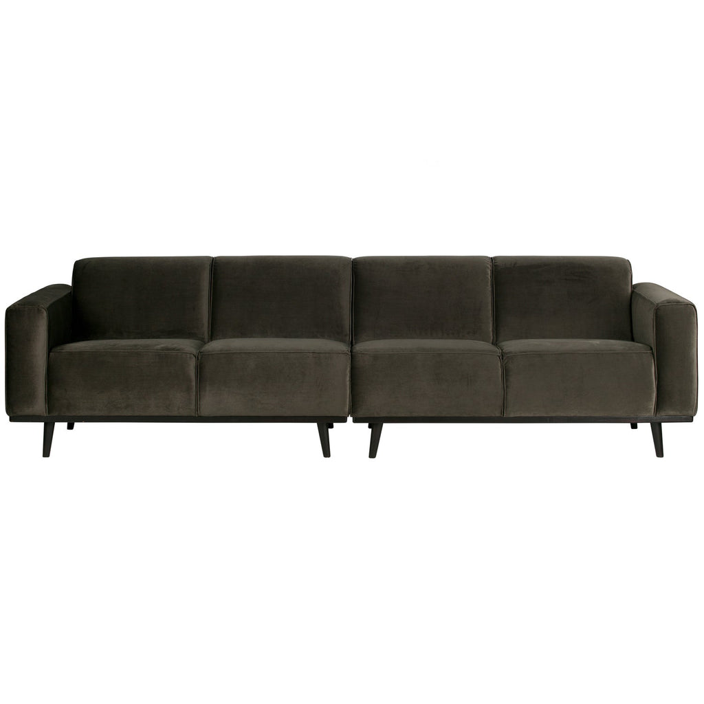 STATEMENT 4-SEATER SOFA 280 CM VELVET WARM GREEN