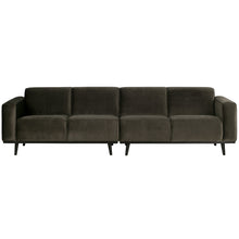 Laden Sie das Bild in den Galerie-Viewer, STATEMENT 4-SEATER SOFA 280 CM VELVET WARM GREEN