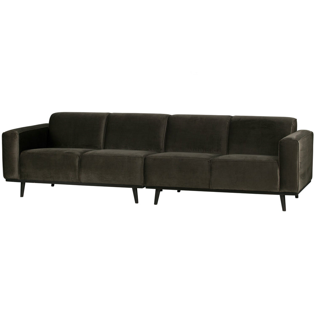 STATEMENT 4-SEATER SOFA 280 CM VELVET WARM GREEN