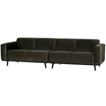 Laden Sie das Bild in den Galerie-Viewer, STATEMENT 4-SEATER SOFA 280 CM VELVET WARM GREEN