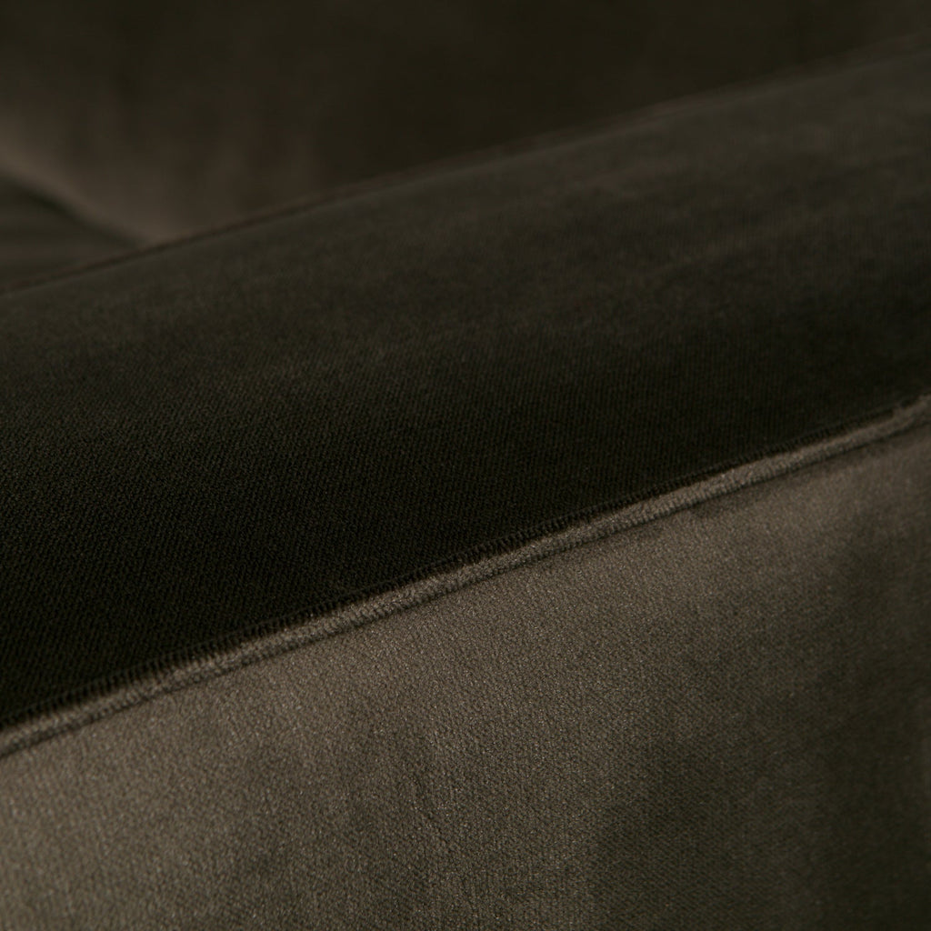 STATEMENT 4-SEATER SOFA XL 372 CM VELVET DARK GREEN HUNTER